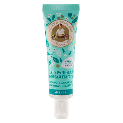 Паста зубная `РЕЦЕПТЫ БАБУШКИ АГАФЬИ` Мятная 30 мл