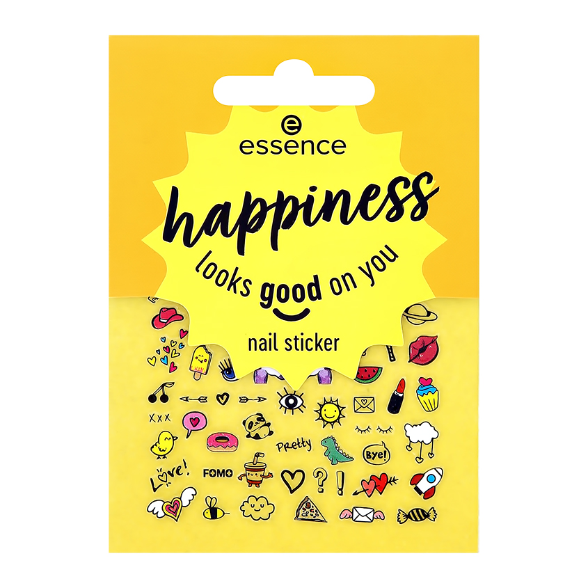 Стикеры для ногтей ESSENCE HAPPINESS LOOKS GOOD ON YOU самоклеящиеся