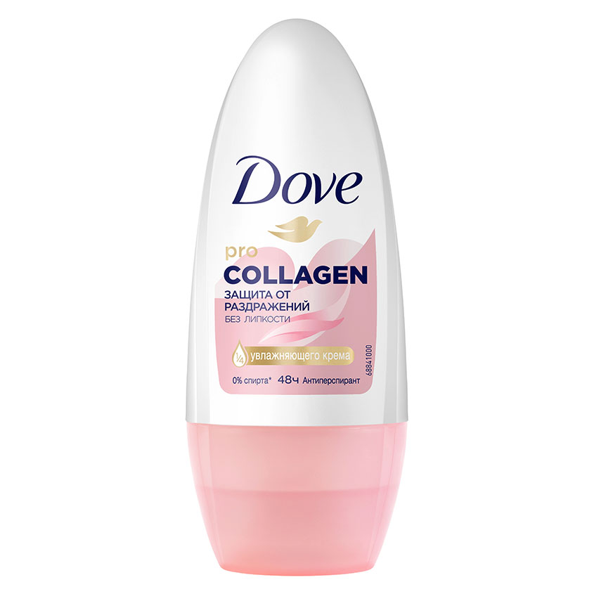 Део-ролл жен. DOVE PRO COLLAGEN 50 мл dove антиперспирант шариковый защита от раздражений без липкости с pro collagen комплекс 50 мл