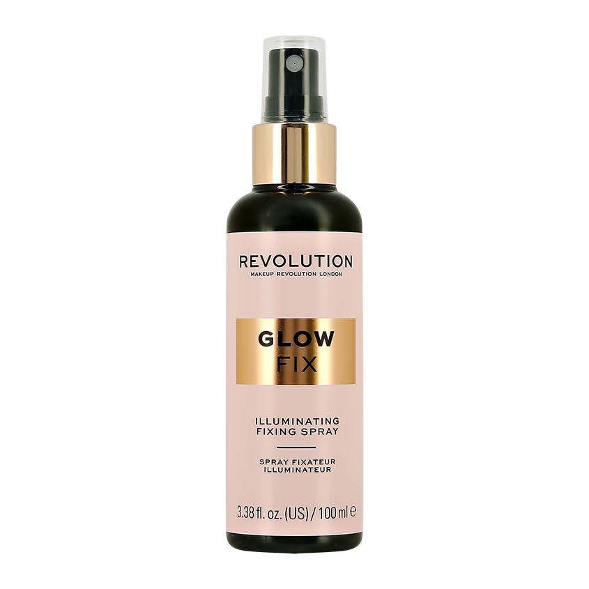 Спрей-фиксатор макияжа REVOLUTION GLOW FIX с эффектом сияния compliment спрей фиксатор для макияжа с эффектом легкого сияния 75мл 2025 11