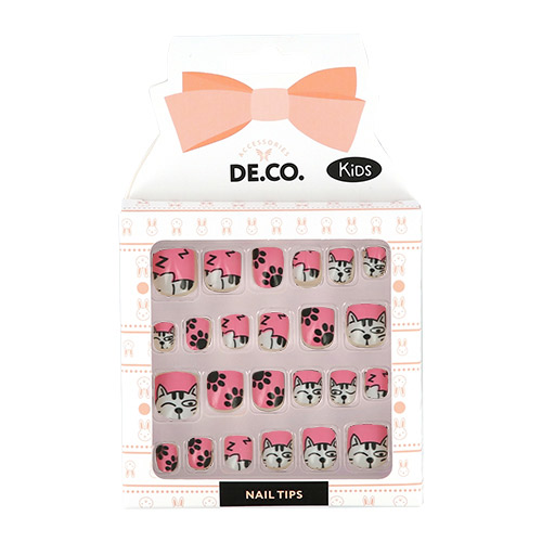 

Набор детских накладных ногтей DECO. KIDS самоклеящиеся Cats 24 шт
