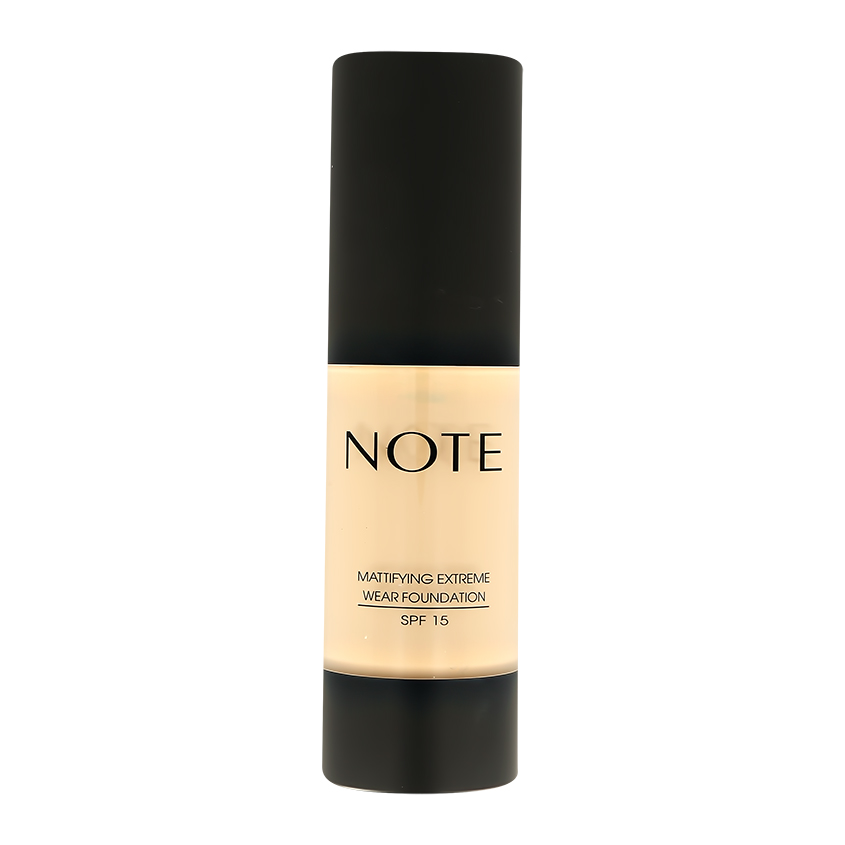 

Основа тональная для лица NOTE MATTIFYING EXTREME WEAR FOUNDATION с мотирующим эффектом тон 121