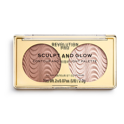 

Бронзер и хайлайтер для лица REVOLUTION PRO SCULPT AND GLOW тон sands of time