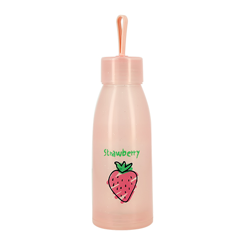 Бутылка для воды `FUN` розовая 300 мл