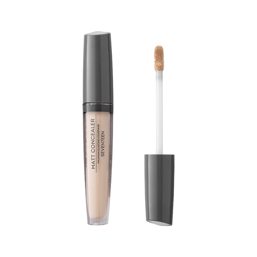 Консилер для лица SEVENTEEN MATT CONCEALER EXTRA COVERAGE матовый жидкий тон 0А Слоновая кость