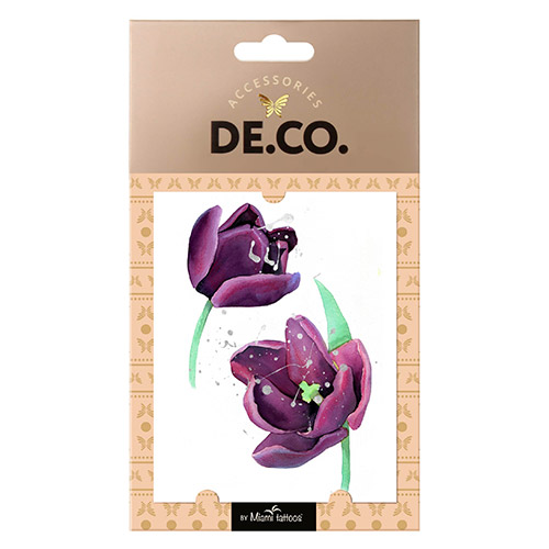

Татуировка для тела DECO. FROST FLOWER by Miami tattoos переводная Cold Tulip