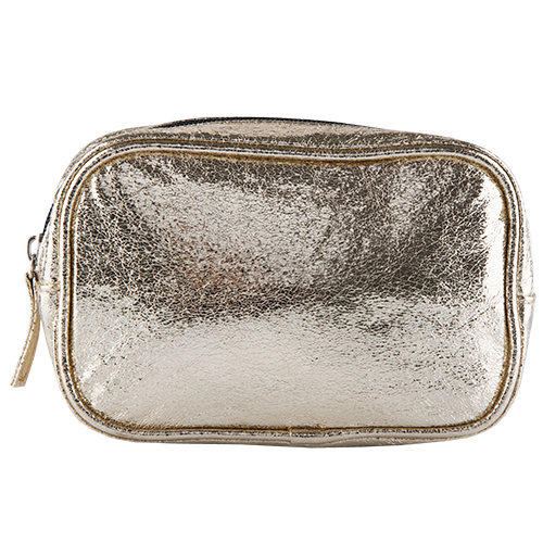 

Косметичка прямоугольная LADY PINK FOIL золотая