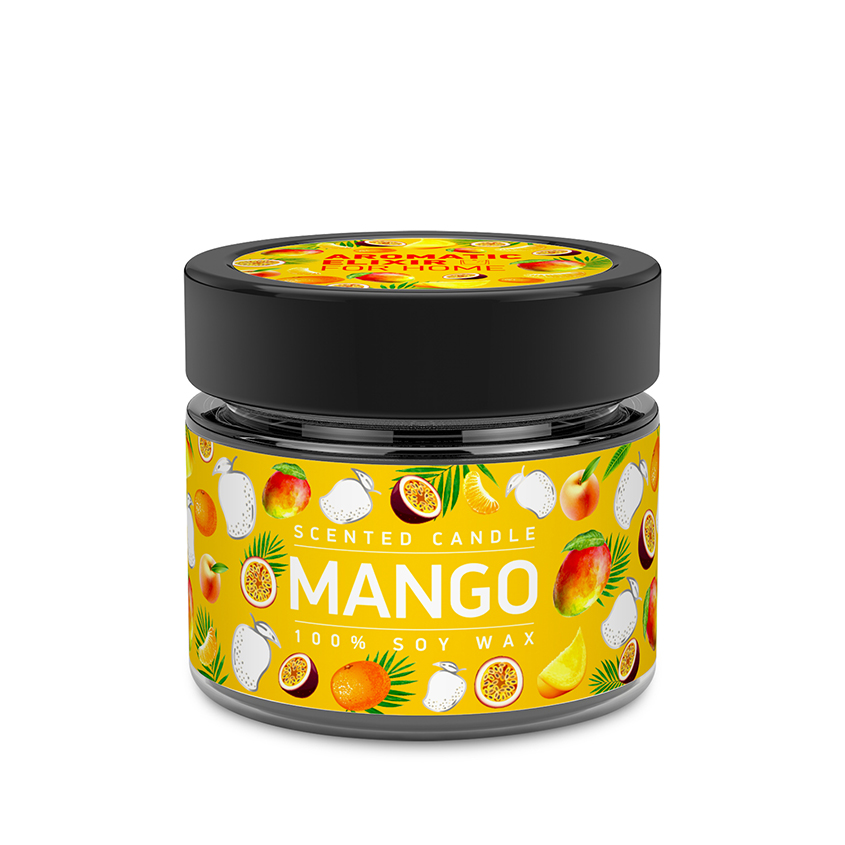 Свеча ароматическая BAGO HOME Манго маракуйя 80 гр свеча amemo свеча ароматическая манго