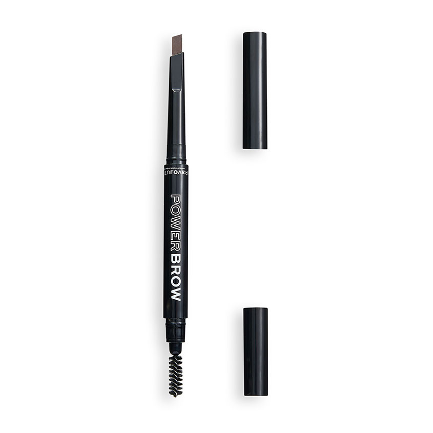  Карандаш для бровей REVOLUTION RELOVE POWER BROW с щеточкой тон dark Brown