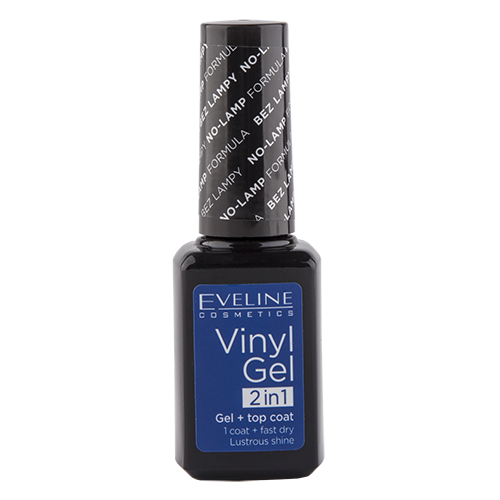 

Лак для ногтей EVELINE VINYL GEL 2 IN 1 тон 210 без использования лампы 12 мл