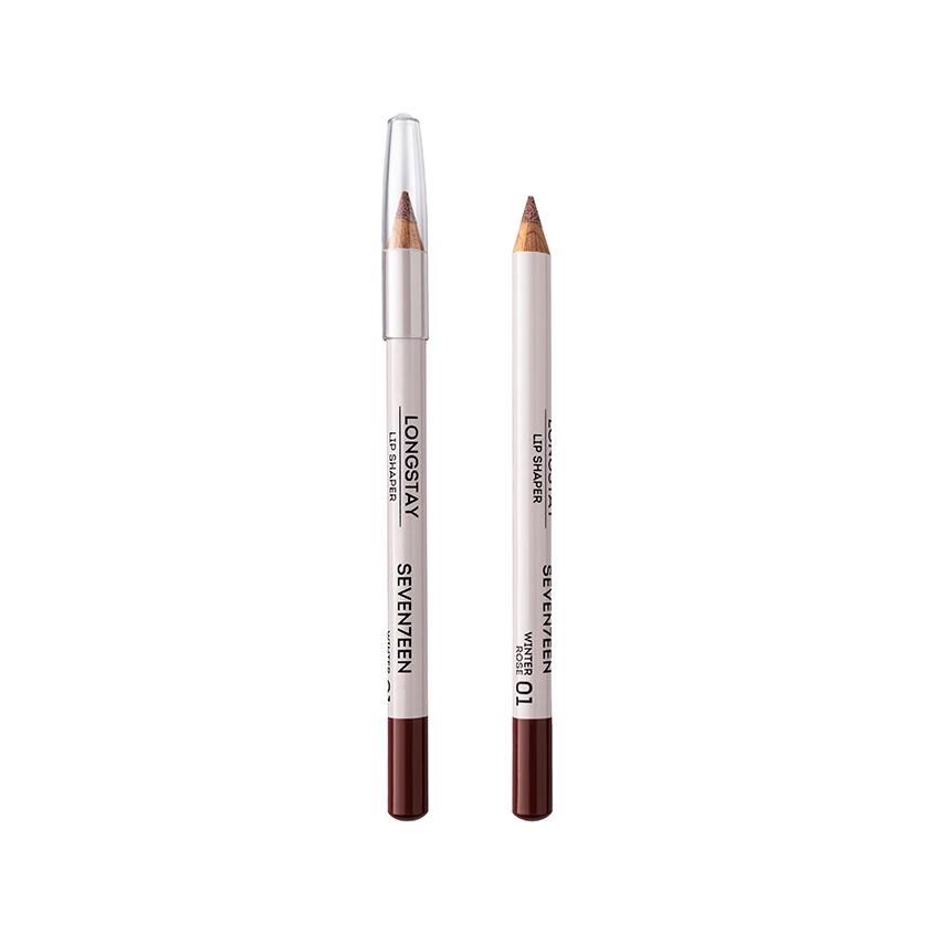 Карандаш для губ SEVENTEEN LONGSTAY LIP SHAPER PENCIL стойкий тон 1 Зимняя роза