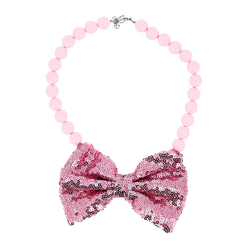

Украшение на шею MISS PINKY бусы bow sequence