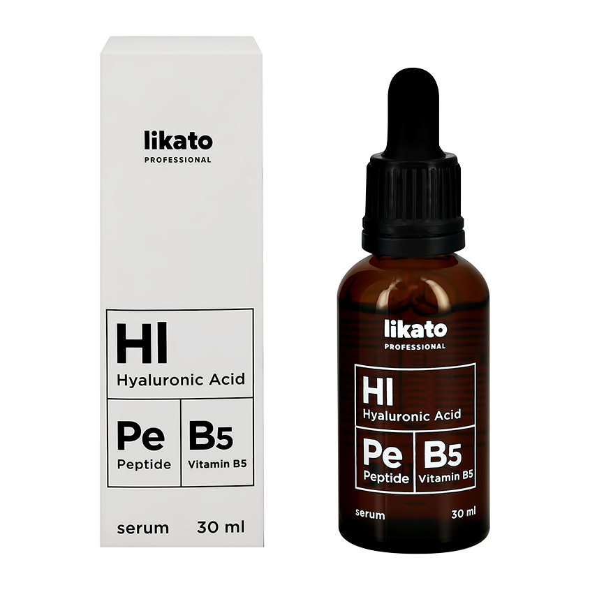 Сыворотка для лица `LIKATO` `PROFESSIONAL` с гиалуроновой кислотой и пептидами 30 мл