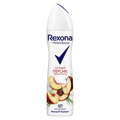 

Део-спрей жен. REXONA Персик и Лемонграсс 150 мл