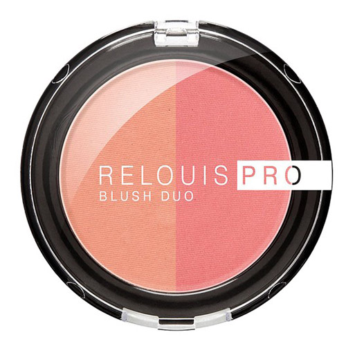 RELOUIS Румяна для лица RELOUIS RELOUIS PRO BLUSH DUO компактные тон 201