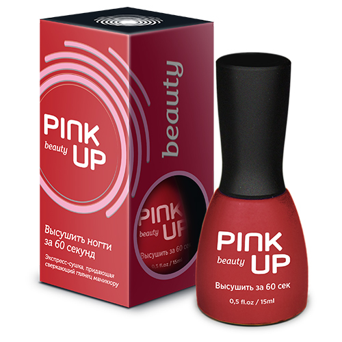 

Экспресс-сушка для ногтей PINK UP BEAUTY Высушить ногти за 60 секунд 15 мл