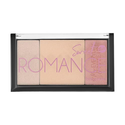 

Палетка для макияжа лица BELL SWEET ROMANCE FACE PALETTE тон 01 хайлайтер и румяна