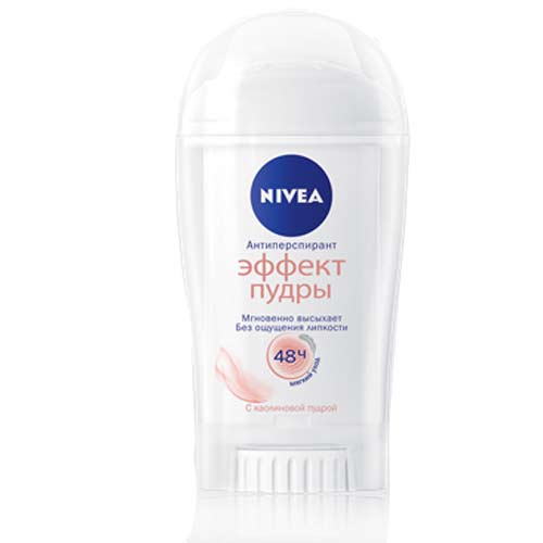 

Део-стик жен. NIVEA ЭФФЕКТ ПУДРЫ антиперспирант 40 мл