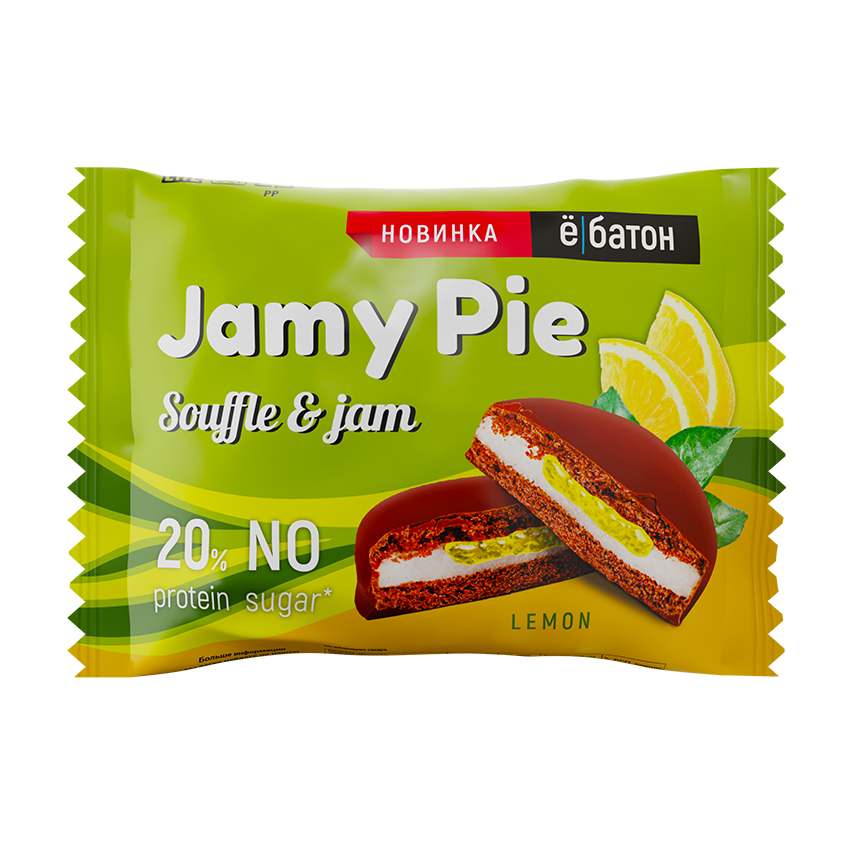 Печенье-суфле с джемом `Ё БАТОН` JAMY PIE с лимоном 60 г