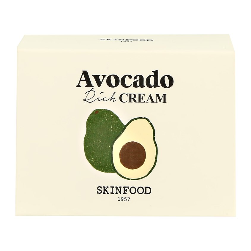 Крем для лица SKINFOOD AVOCADO RICH с экстрактом авокадо питательный 55 мл уход за лицом skinfood крем для лица avocado rich с экстрактом авокадо питательный