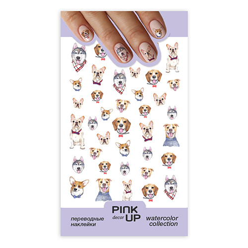 

Наклейки для ногтей PINK UP DECOR FUN переводные тон 639
