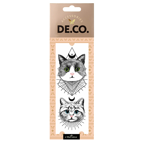 

Татуировка для тела DE.CO. REAL TATTOO by Miami tattoos переводная Cats
