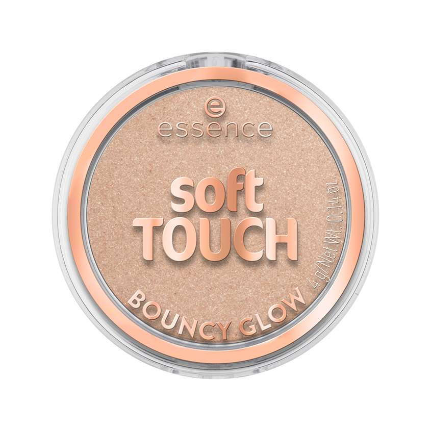Хайлайтер для лица `ESSENCE` SOFT TOUCH BOUNCY GLOW тон 10 Soft glaze