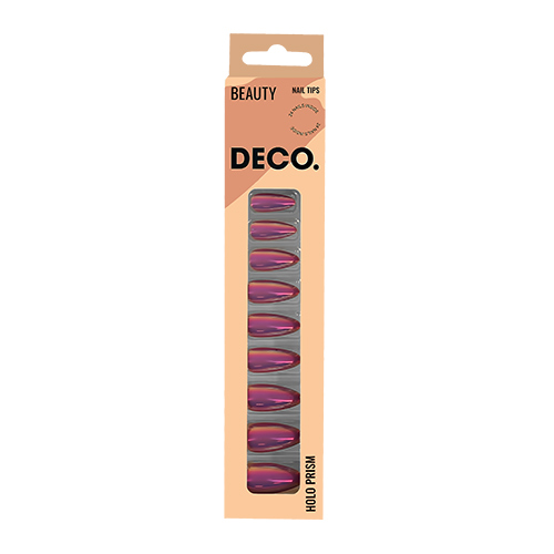 

Набор накладных ногтей DECO. HOLO PRISM violet 24 шт + клеевые стикеры 24 шт