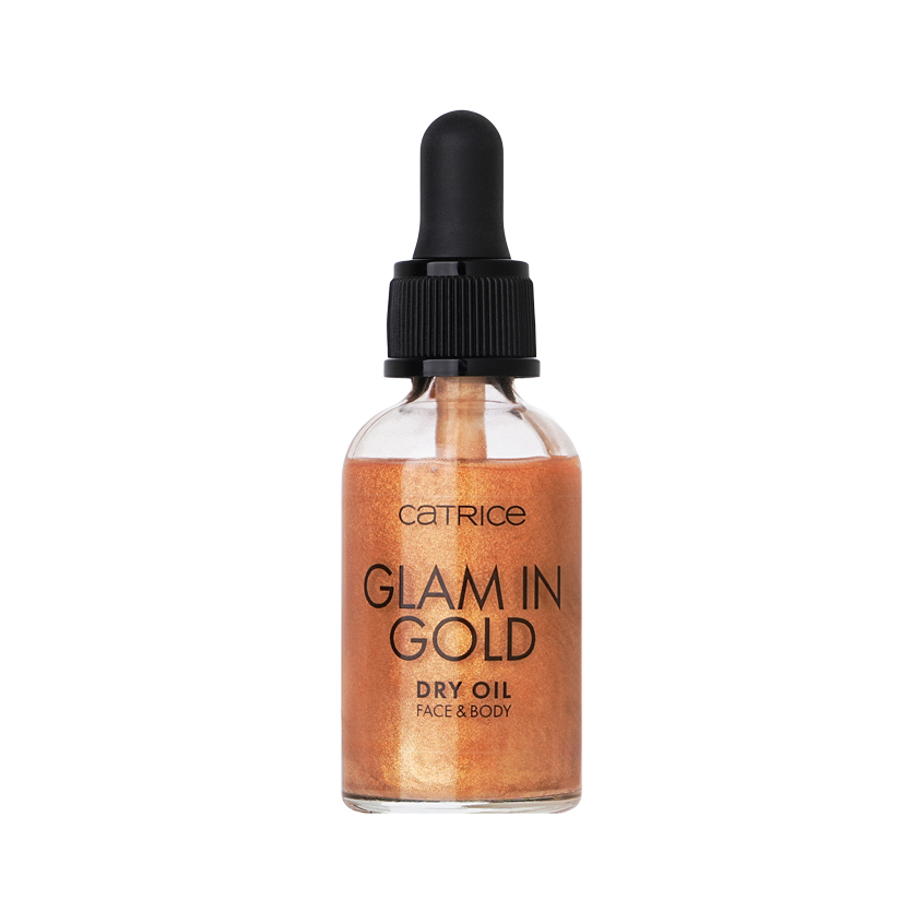 Масло для лица и тела CATRICE GLAM IN GOLD с шиммером тон 010 Stay golden