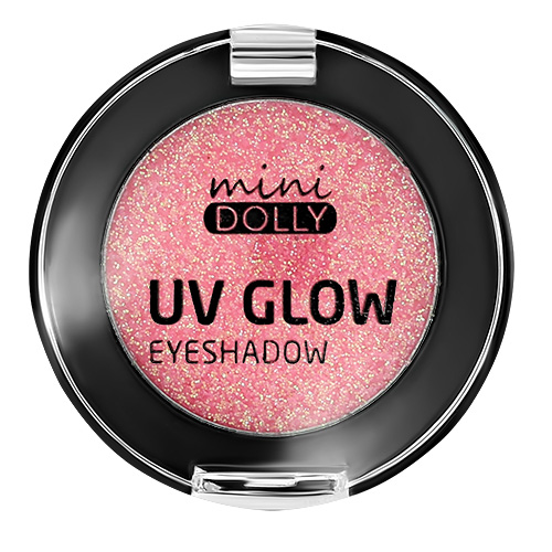 

Тени-глиттер для век MINI DOLLY UV GLOW светящиеся тон 02 flamingo