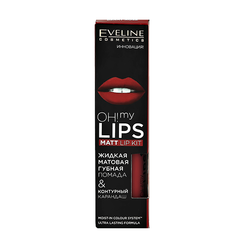 

Набор для губ EVELINE OH MY LIPS тон 10 помада, карандаш