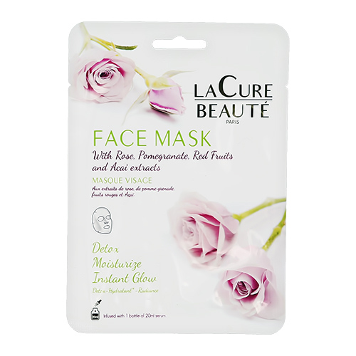Маска для лица `LA CURE BEAUTE` для увлажнения и сияния кожи 20 мл