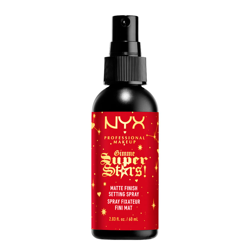 Спрей-фиксатор макияжа `NYX PROFESSIONAL MAKEUP` GIMME SUPER STARS! MATTE FINISH SETTING SPRAY тон 01 60 мл