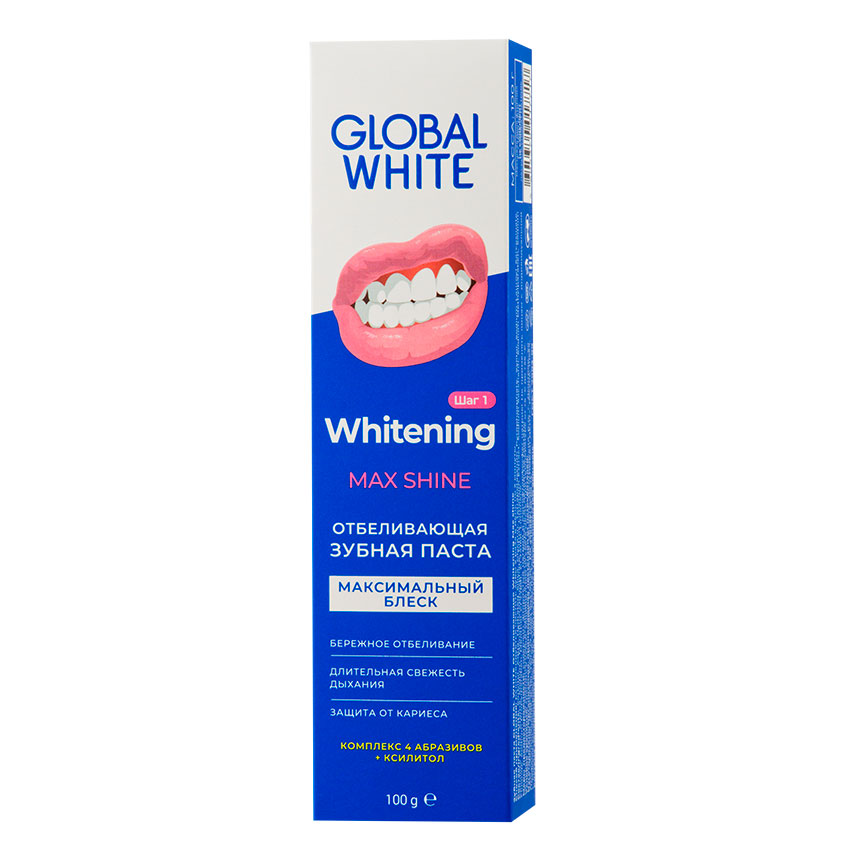 Паста зубная GLOBAL WHITE отбеливающая 100 г