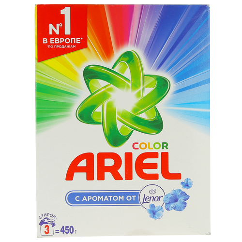 Порошок стиральный ARIEL автомат с ароматом от Lenor 450 г