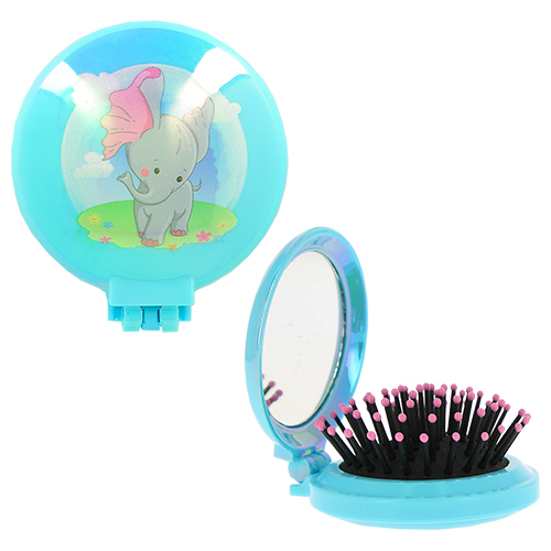 

Расческа для волос MISS PINKY FUN с зеркалом голубая