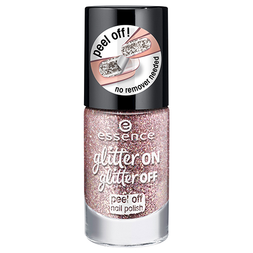 Лак для ногтей `ESSENCE` GLITTER ON GLITTER OFF тон 02 8 мл