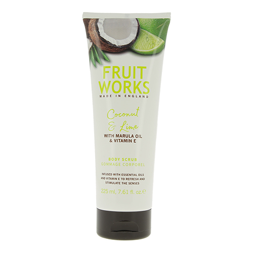 

Скраб для тела FRUIT WORKS COCONUT & LIME с маслом марулы и витамином Е 225 мл
