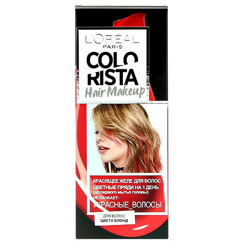 

Желе для волос красящее LOREAL COLORISTA тон Красные волосы 30 мл