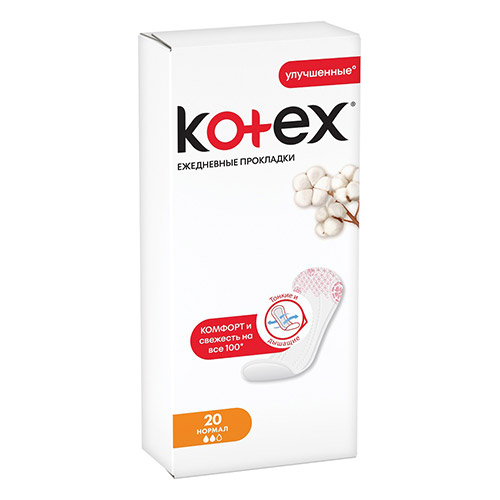 

Прокладки ежедневные KOTEX Нормал 20 шт