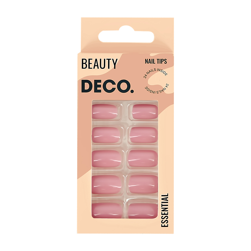 

Набор накладных ногтей DECO. ESSENTIAL dessert 24 шт + клеевые стикеры 24 шт