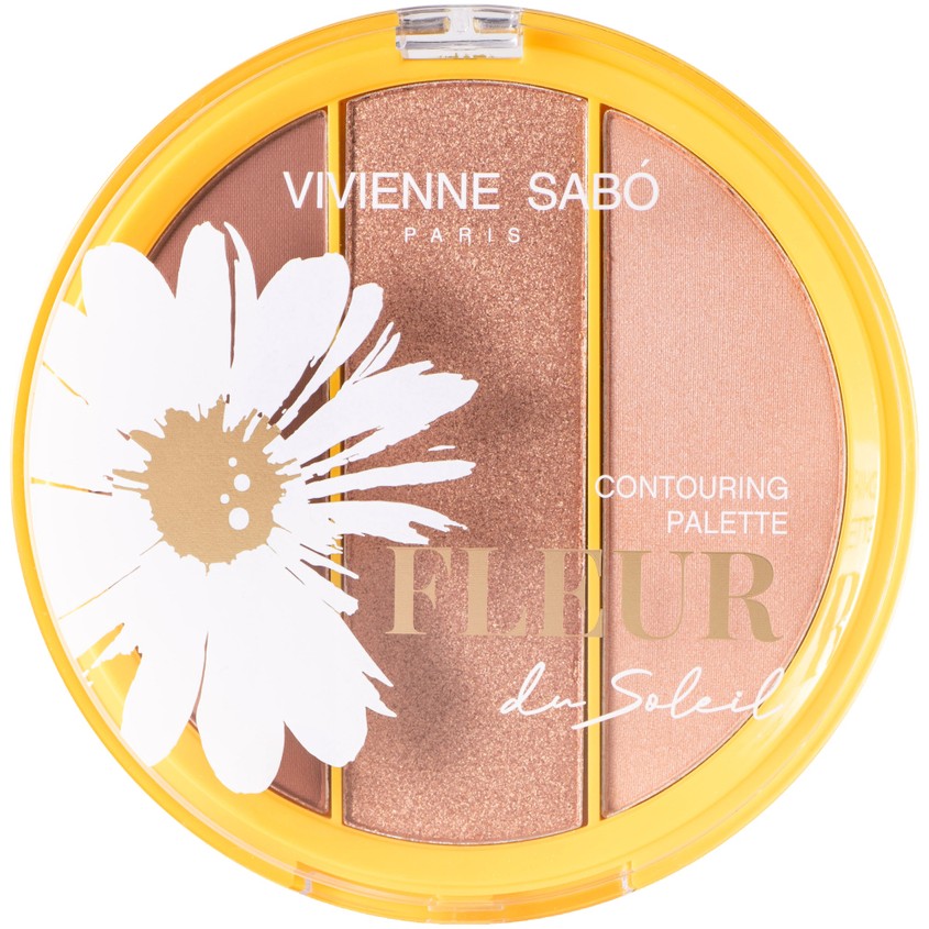 

Палетка для лица VIVIENNE SABO FLEUR DU SOLEIL хайлайтеры и бронзер тон 01