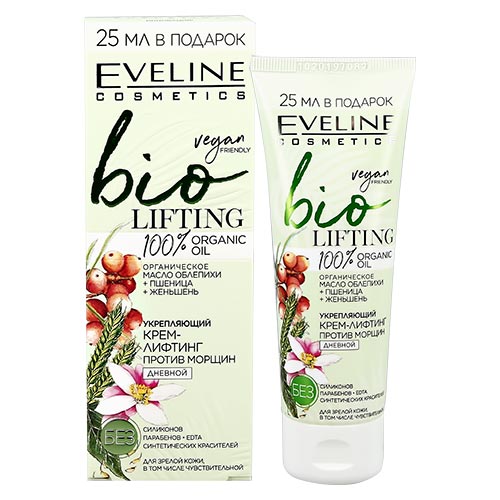 

Крем-лифтинг для лица EVELINE BIO LIFTING дневной укрепляющий против морщин 75 мл