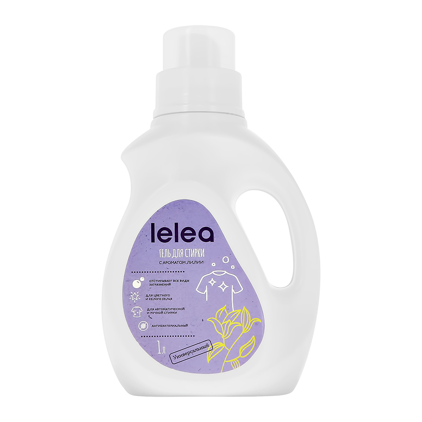 Средство жидкое для стирки LELEA с ароматом лилии 1 л средства для стирки блескбери гель для стирки аромат свежести