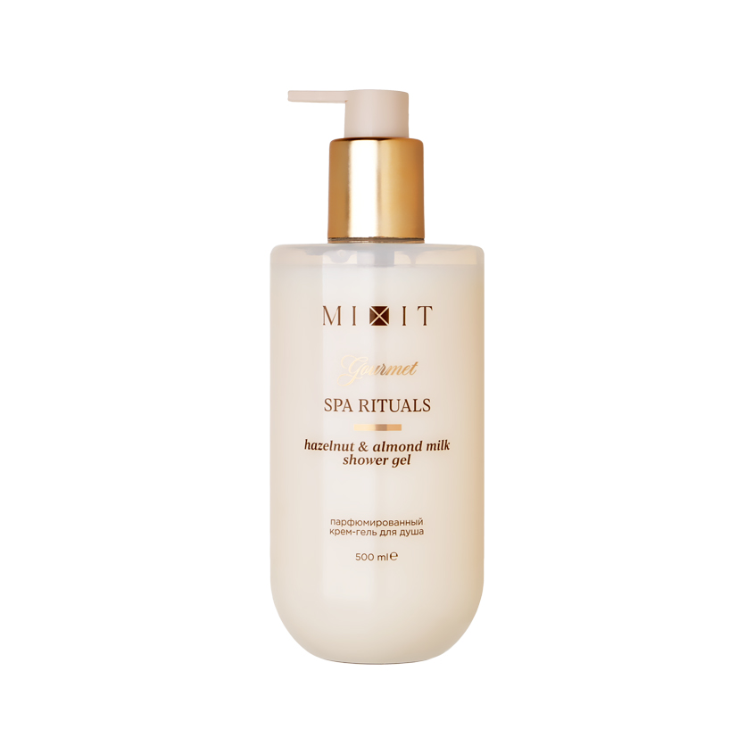 Крем-гель для душа MIXIT SPA RITUALS GOURMET парфюмированный с ароматом фундука и миндального молочка 500 мл