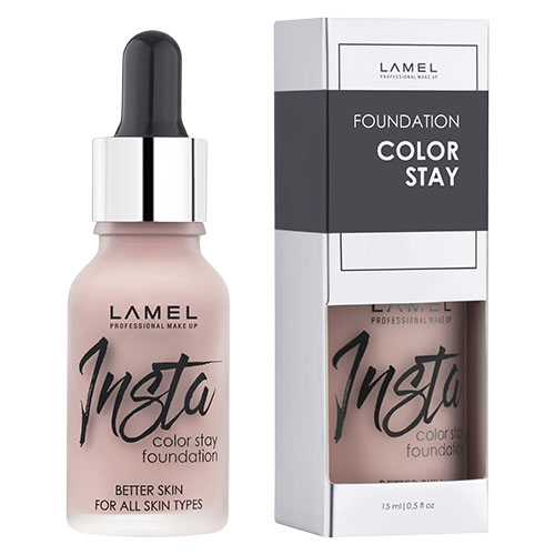 

Крем тональный для лица LAMEL PROFESSIONAL INSTA COLOUR STAY FOUNDATION тон 401