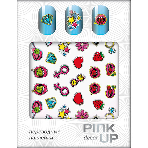 

Наклейки для ногтей переводные PINK UP DECOR NAIL DESIGN тон 525