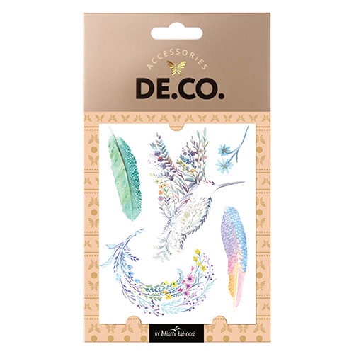 

Татуировка для тела DECO. WATERCOLOR STORY by Miami tattoos переводная Magic bird