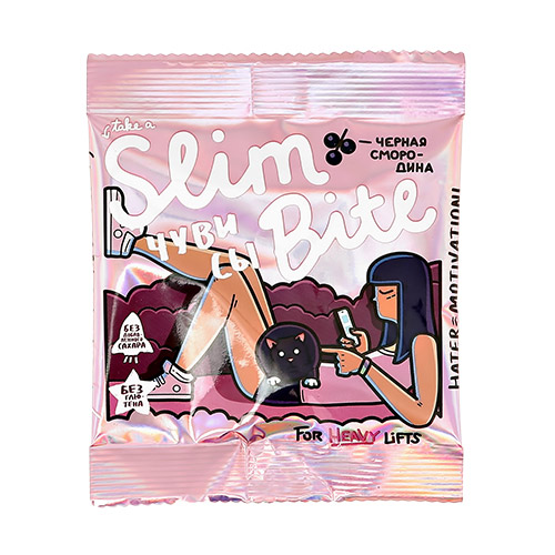 

Мармелад фруктово-ягодный TAKE A SLIM BITE Черная смородина 20 г