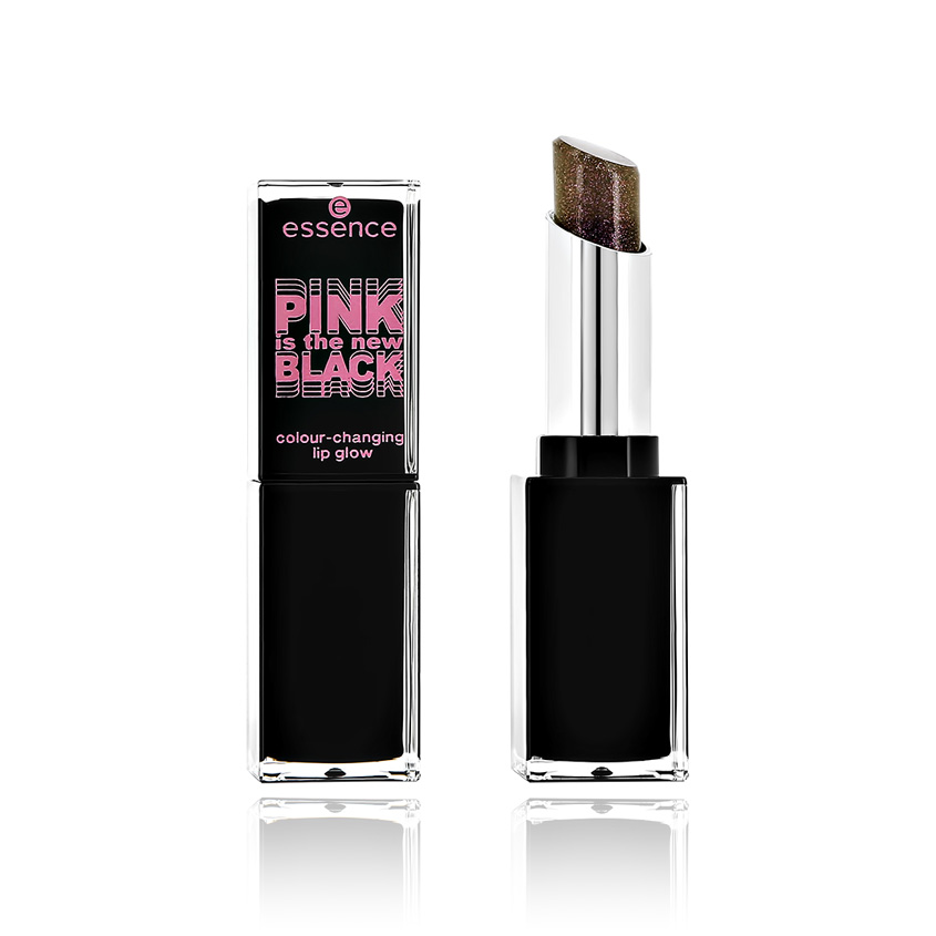 Помада для губ ESSENCE PINK IS THE NEW BLACK меняющая цвет с шиммером тон 01 lucky помада меняющая цвет на розовый базовый цвет гол лак серебро